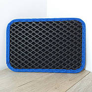 Підп'ятник  для автокилимків Накладка під педалі 23*16 см Чорний із синьою окантовкою (KG-11051), фото 2