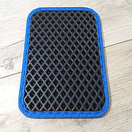 Підп'ятник  для автокилимків Накладка під педалі 23*16 см Чорний із синьою окантовкою (KG-11051), фото 4