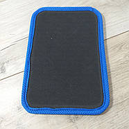 Підп'ятник  для автокилимків Накладка під педалі 23*16 см Чорний із синьою окантовкою (KG-11051), фото 5