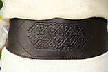 Шкіряний пояс ручної роботи, 15 см, фото 5