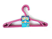 Вешалка для одежды детская 5 шт розовая Алеана 121074 FG, код: 6600625