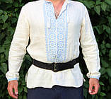 Шкіряний пояс ручної роботи, 15 см, фото 4