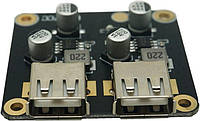 2-канальный модуль быстрой зарядки USB 12V24V для QC3, DC-DC 4.5-32В - 3-12В 24Вт