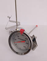 Термометр для їжі, металевий, зі щупом та кліпсою (0 до 300 градусів) ...-