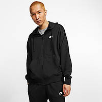 Бомбер чоловічий Nike M Nsw Club Hoodie Fz Ft S Чорний (BV2648-010) PM, код: 7400321