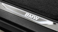 Светодиодные накладки на порог с логотипом BMW для X5 F15/X6 F16