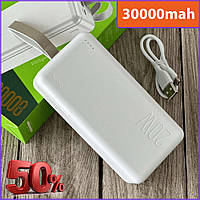 Мощный внешний аккумулятор Power Bank Hoco 30000 mAh, Качественный повербанк с быстрой зарядкой батареи