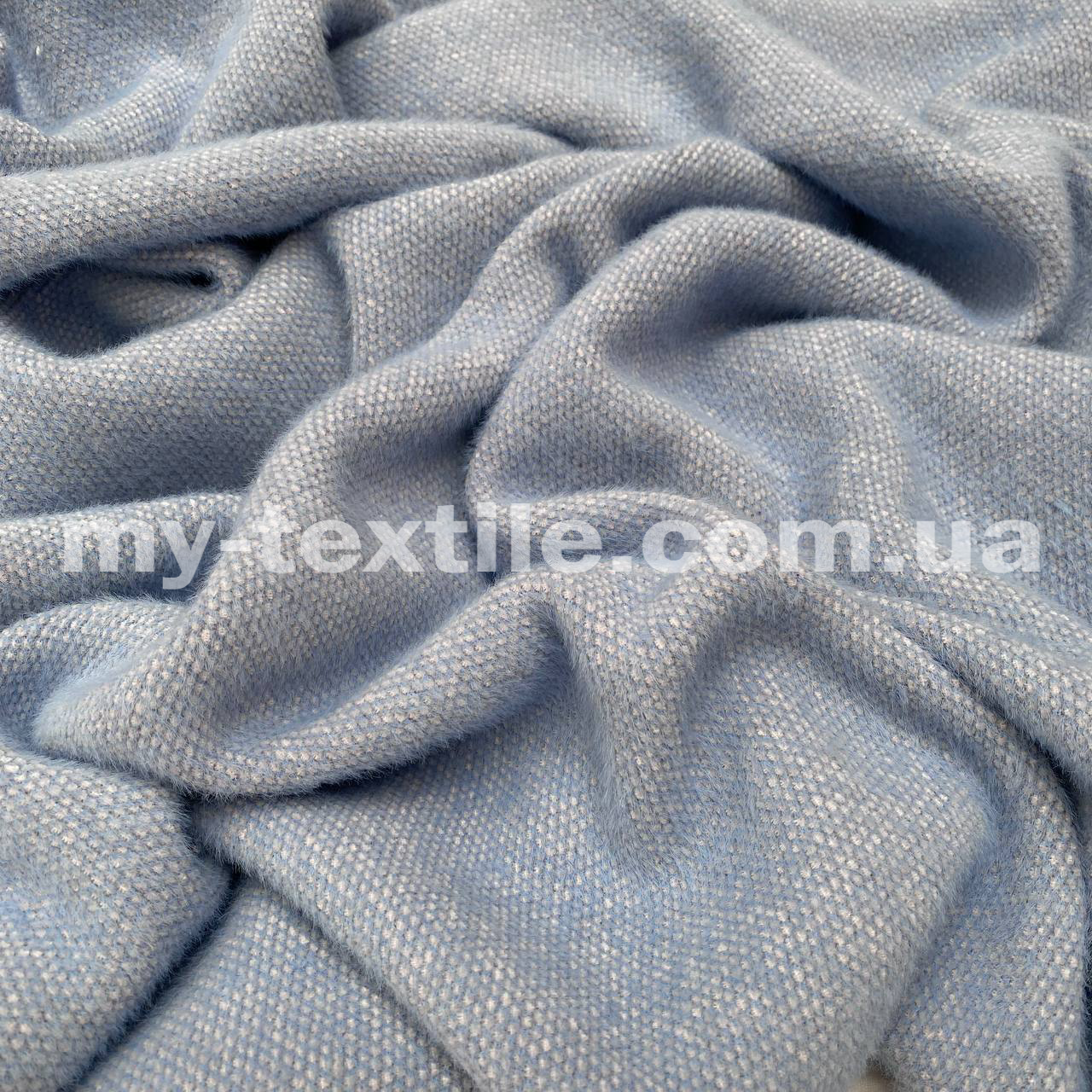 Трикотаж Ангора соті норка Блакитний, фото 1