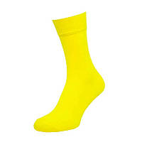 Носки мужские цветные из хлопка однотонные желтый MAN's SET 44-46 US, код: 8065607
