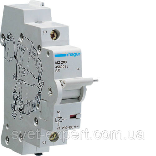 Незалежний розчіплювач Hager MZ203 230В/415 В, 1М