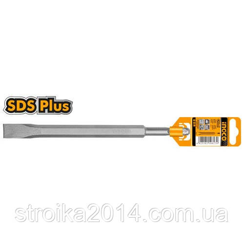 Зубило плоске SDS Plus 14×250×40 мм INGCO