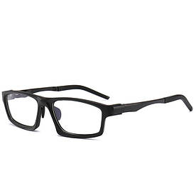 Спортивні окуляри для роботи за комп'ютером у чорній оправі з чохлом