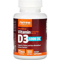 Витамин D Jarrow Formulas Vitamin D3 1000 IU 100 Softgels JRW30003 FG, код: 7517912