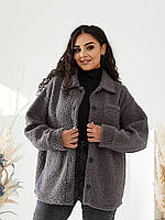 Шубка куртка - рубашка меховая Женская ТЕДДИ Тканина : мех Тедди барашек Размер: 50-52, 54-56