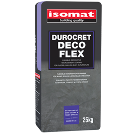 Дюрокрет-Деко Флекс/Durocret-Deco Flex — гнучке мікроцементне покриття для підлоги та стін (білий) пак. 25 кг