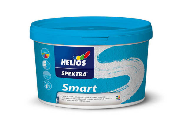 SPEKTRA Smart, матова стійка до миття фарба для стін, SPEKTRA HELIOS, фото 2
