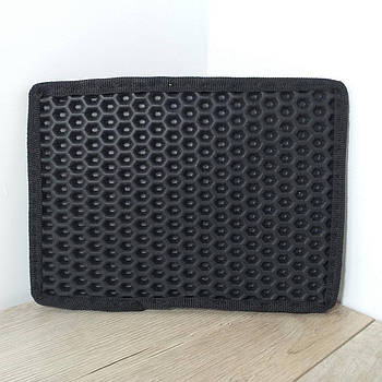 Підп'ятник  для автокилимків Накладка під педалі 23*17 см Чорний (KG-11054)