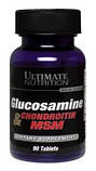 Для суглобів та зв'язок Ultimate Nutrition Glucosamine Chondroitin & MSM 90 таблеток, фото 2