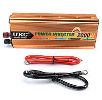 Преобразователь авто инвертор UKC 24V-220V 2000W TE, код: 6482398