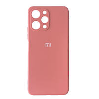 Чехол накладка бампер для Silicone Case Full for Xiaomi Redmi 12 Pink розовый