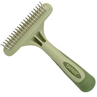 Двухрадные габли для подшерстка собак Safari Dog Rotating Pin Double Row Undercoat Rake 13 см UK, код: 7937469