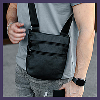 Повседневная красивая мужская сумка мессенджер через плечо из натуральной кожи SL029 средняя,cтильные барсетки