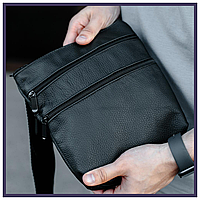Мужские сумки мессенджеры из натуральной кожи SL029 средняя, кожаные сумки и портфели для взрослых