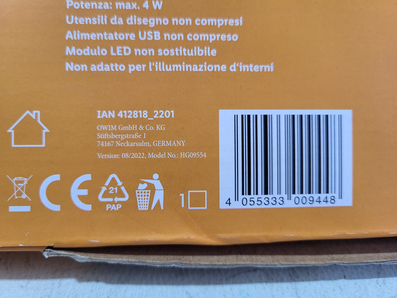 Світловий планшет для малювання і копіювання з LED підсвіткою А4 формату  Crelando HG 09554 (ID#1956626980), цена: 450 ₴, купить на