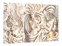 Модульная картина Декор Карпаты в гостиную спальню для интерьера 60x100 см MK30256А KS, код: 7436909