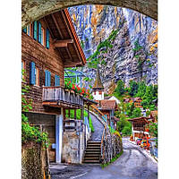 Картина за номерами 40x50 см DIY Лаутербрунен, Швейцарія (FRA 73488)