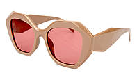 Солнцезащитные очки женские Новая линия 8645-C4 Бордовый ML, код: 7944199