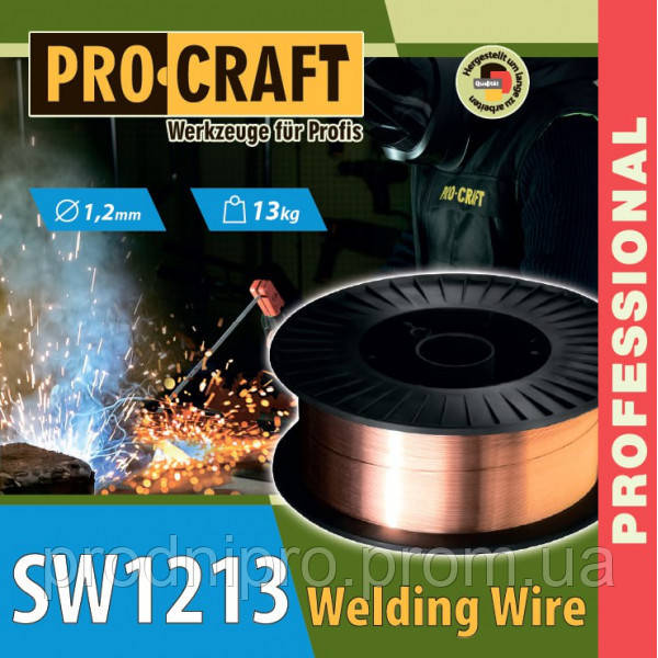 Зварювальний дріт Procraft SW1213 1,2 мм 13 кг - фото 2 - id-p1949266597