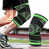Комплект 2шт Бандаж колінного суглоба KNEE SUPPORT WN-26, Зелений, XL / Фіксатор для коліна / Наколінник, фото 3