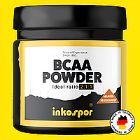 Inkospor BCAA Powder 300 г, аминокислоты для спортсменов, BCAA, L-лейцин, L-изолейцин, L-валин, вкус манго