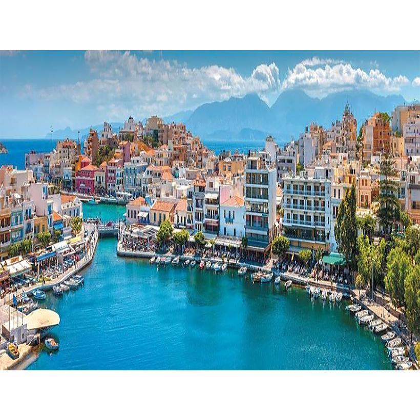 Картина за номерами 40x50 см DIY Озеро Вулисне в місті Агіос Ніколаос, Крит (FRA 73529)