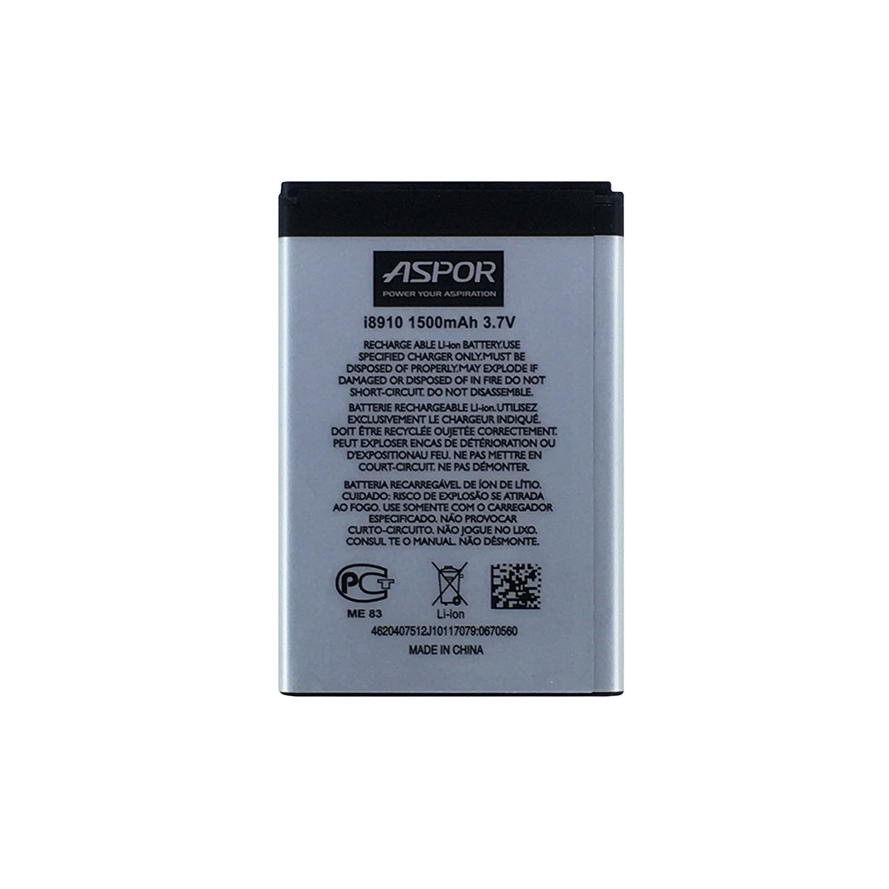 Аккумулятор Aspor EB504465VU для Samsung i8910 S8500 S8530 UK, код: 7991261 - фото 1 - id-p1956400592