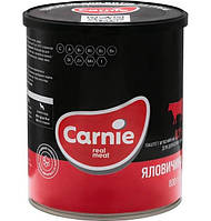 Паштет мясной влажний корм для взрослых собак Carnie из говядины 800 г х 6 шт (4820255190204) EV, код: 7995026