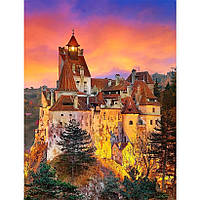 Картина за номерами 40x50 см DIY Замок Бран у Румунії (FRA 73555)