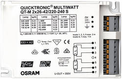 БАЛАСТ QT-M 2X26-42 S ЕЛЕКТРОННИЙ