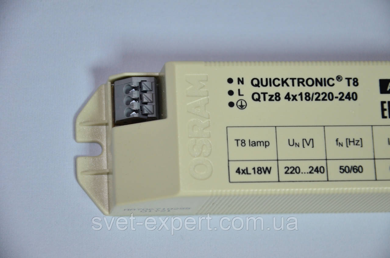 БАЛАСТ QTZ8 4X18/220-240 ПРА Osram тепл.старт ЕЛЕКТРОННИЙ - фото 3 - id-p1955810608
