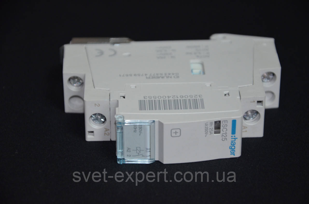 ESC125 Контактор 25A, 1НВ, 230В Хагер, фото 1