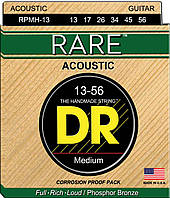 Струны для акустической гитары 6 шт DR RPMH-13 Rare Phosphor Bronze Acoustic Guitar Strings M BS, код: 2656668