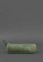 Кожаный пенал-несессер (футляр для очков) 4.0 Зеленый Crazy Horse BlankNote UK, код: 8131784