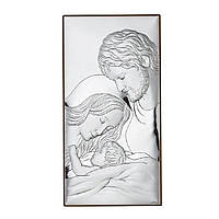 Серебряная икона Святое Семейство (19 x 37 см) Valentі B2696