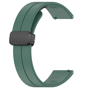 Ремінець DK Silicone Sport Magnetic 22 mm для Смарт-Часів Huawei, Samsung, Xiaomi (016431) (dark green)