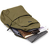 Рюкзак текстильний smart Vintage 20623 Оливковий 30х45х13 см SC, код: 6756888, фото 5