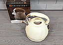 Чайник зі свистком із неіржавкої сталі 3 л Edenberg EB-1904/ Чайник для плити, фото 3