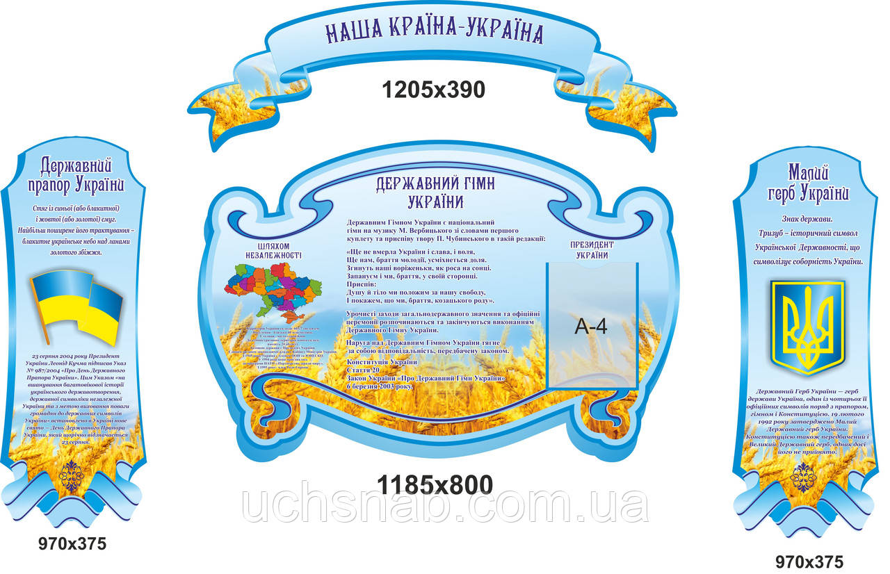 Стенди для школи "Государна символіка"