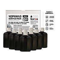 Чернила BARVA Canon CLI-521/CL-511 Black 10x100мл ServicePack (C521-1SP-B)