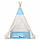 Дитячий намет (вігвам) Springos Tipi XXL TIP05 White/Sky Blue, фото 6